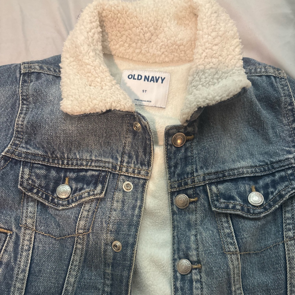 Old Navy Cream Sherpa Jacket